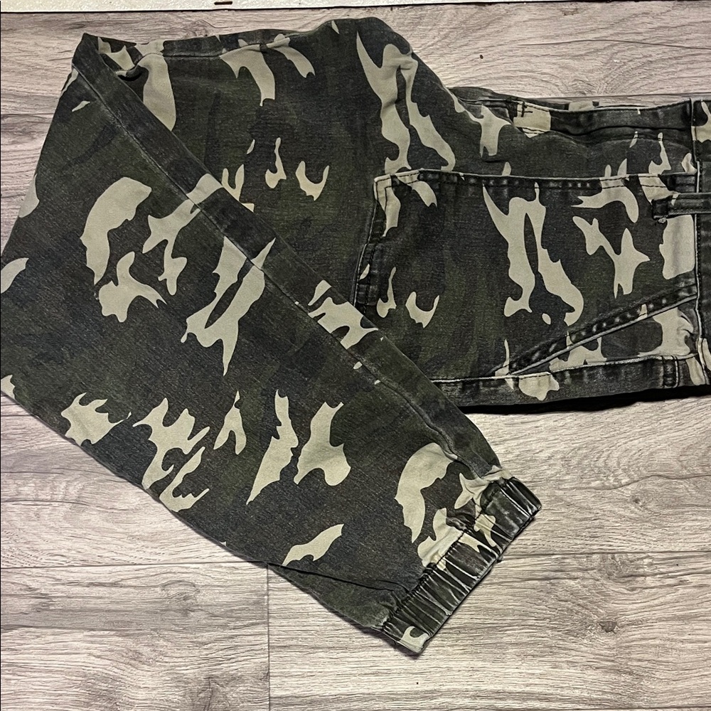 YMI Women's Camouflage Boot Cut Jeans